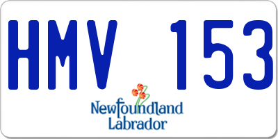 NL license plate HMV153