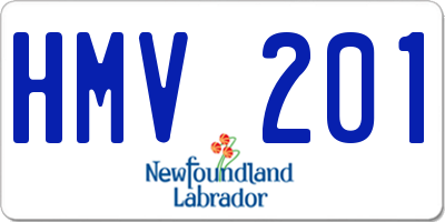 NL license plate HMV201