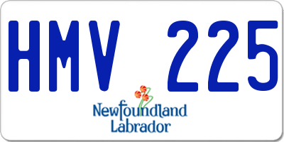 NL license plate HMV225