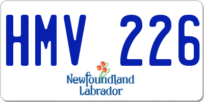 NL license plate HMV226