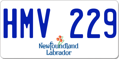 NL license plate HMV229