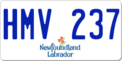 NL license plate HMV237