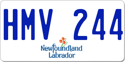 NL license plate HMV244