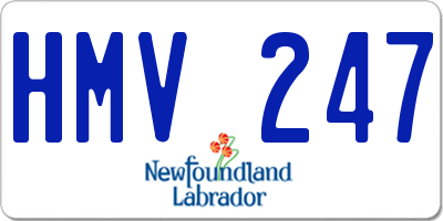 NL license plate HMV247
