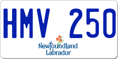 NL license plate HMV250