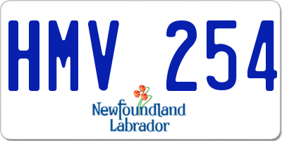 NL license plate HMV254