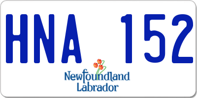 NL license plate HNA152