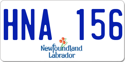 NL license plate HNA156