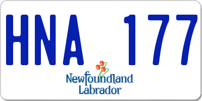 NL license plate HNA177