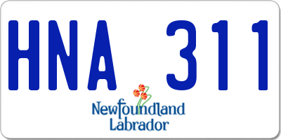 NL license plate HNA311