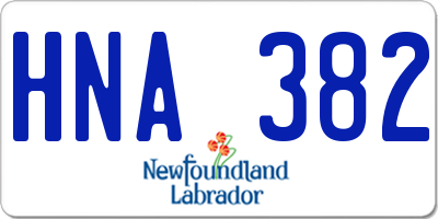 NL license plate HNA382
