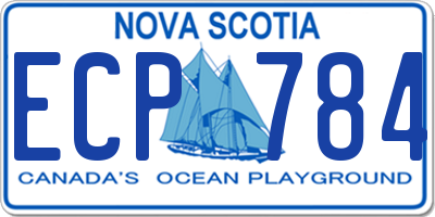 NS license plate ECP784