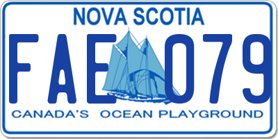 NS license plate FAE079