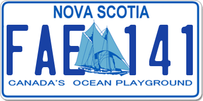 NS license plate FAE141
