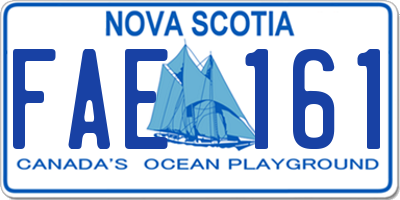 NS license plate FAE161