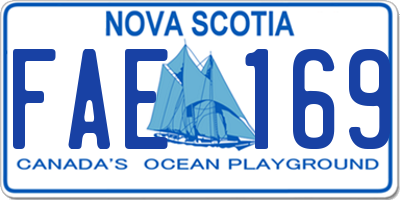 NS license plate FAE169