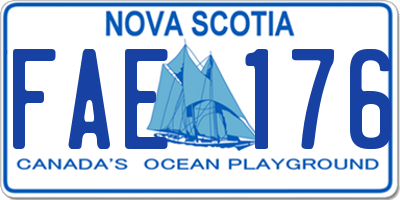 NS license plate FAE176