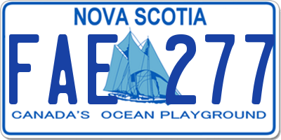 NS license plate FAE277
