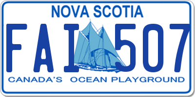 NS license plate FAI507