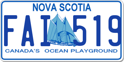 NS license plate FAI519