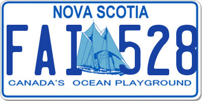 NS license plate FAI528