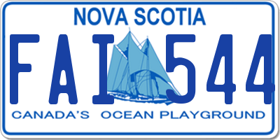 NS license plate FAI544