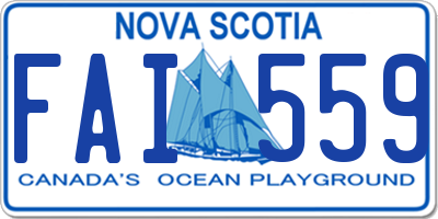 NS license plate FAI559