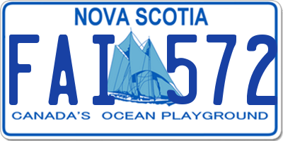 NS license plate FAI572