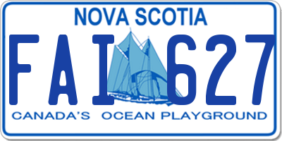 NS license plate FAI627