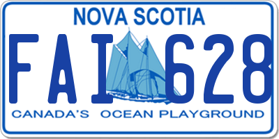 NS license plate FAI628