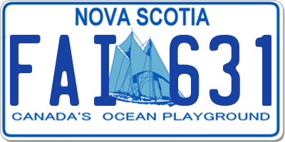 NS license plate FAI631