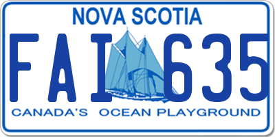 NS license plate FAI635