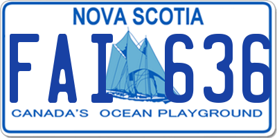 NS license plate FAI636