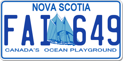 NS license plate FAI649