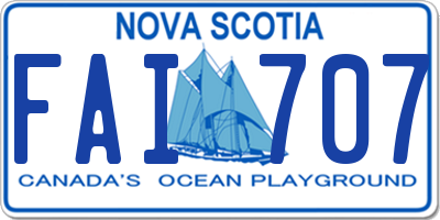 NS license plate FAI707
