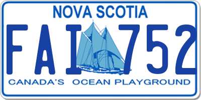 NS license plate FAI752