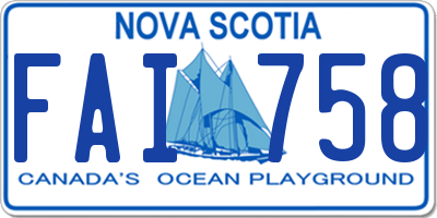 NS license plate FAI758