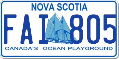 NS license plate FAI805