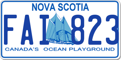 NS license plate FAI823
