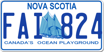 NS license plate FAI824