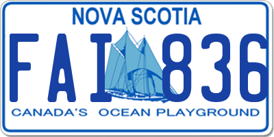 NS license plate FAI836