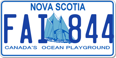 NS license plate FAI844