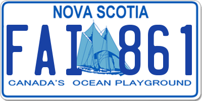NS license plate FAI861