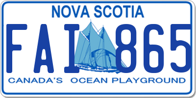 NS license plate FAI865