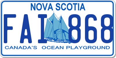NS license plate FAI868