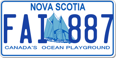 NS license plate FAI887