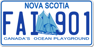 NS license plate FAI901