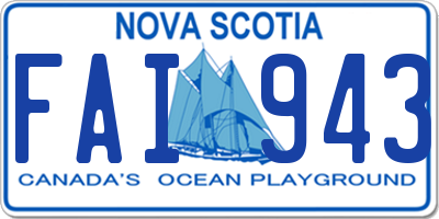 NS license plate FAI943