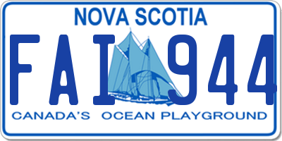 NS license plate FAI944