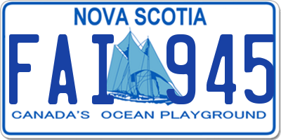 NS license plate FAI945